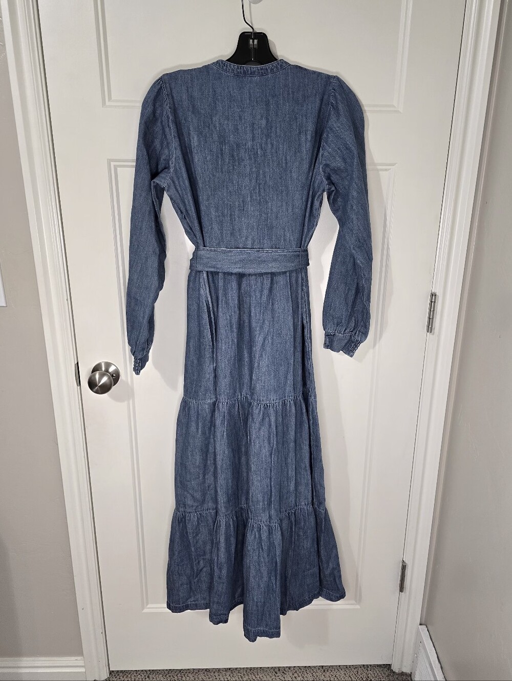 BODEN Alba Denim Maxi Dress Women's 6 NWT Prairie - Picture 3 of 12
